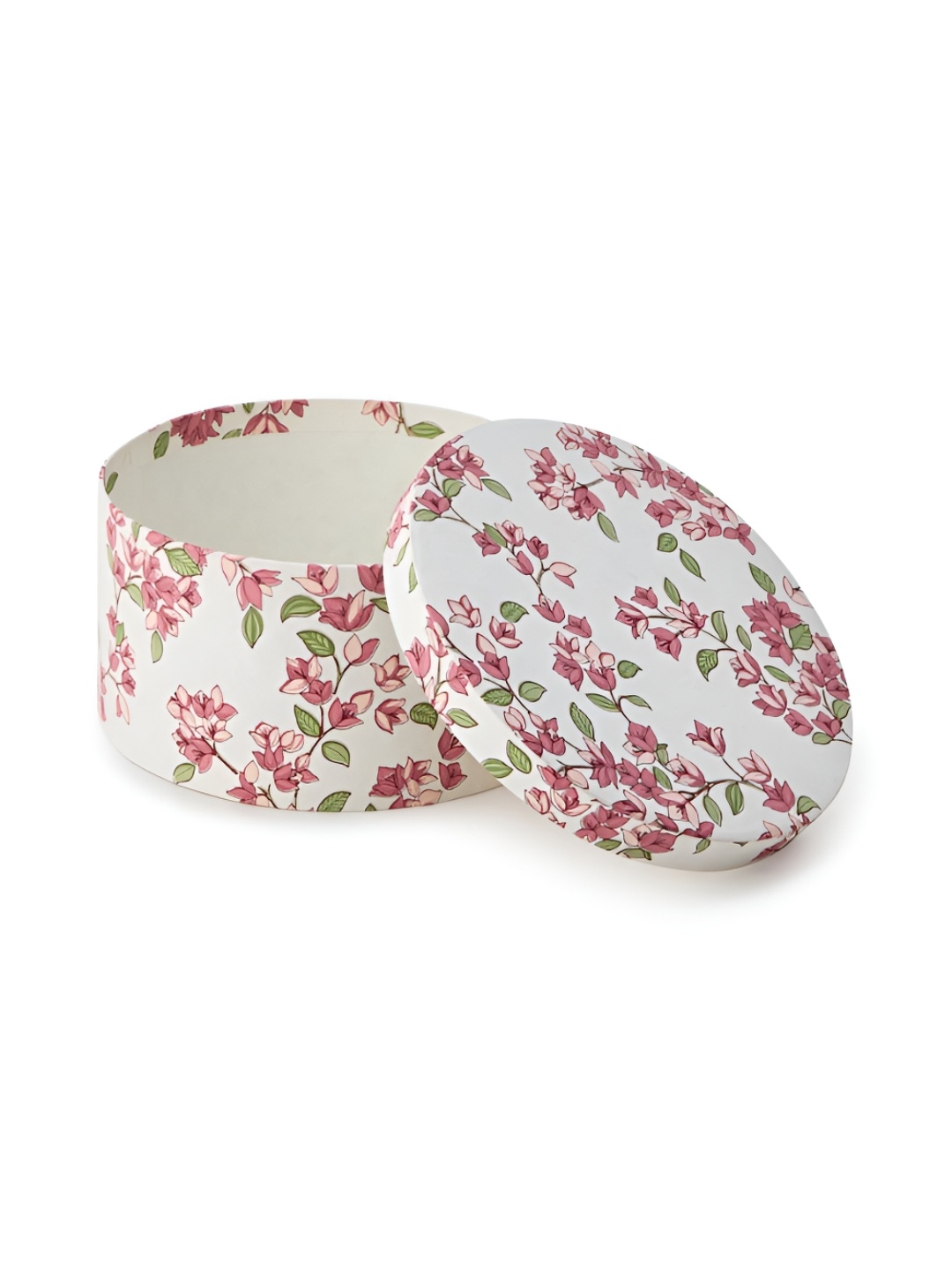 

Fabindia Off White & Pink 3 Pieces Floral Printed Round Craft Accessories