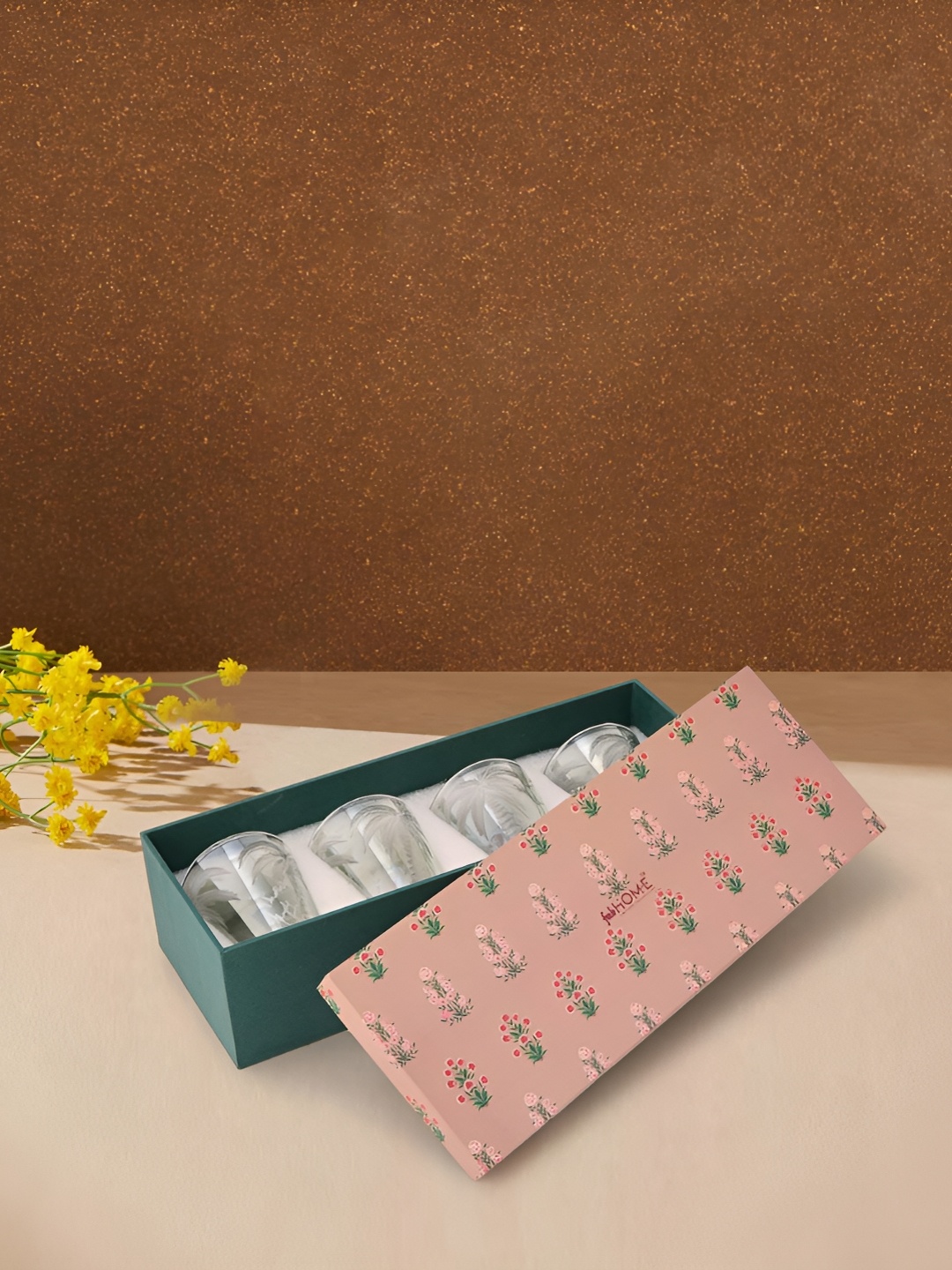 

Fabindia Natural Gulab Transparent 4 Pieces Glass - 100ml Each