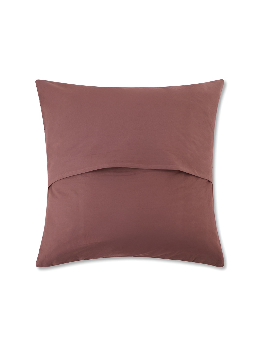 

Fabindia Brown & Red Embroidered Square Cushion Cover