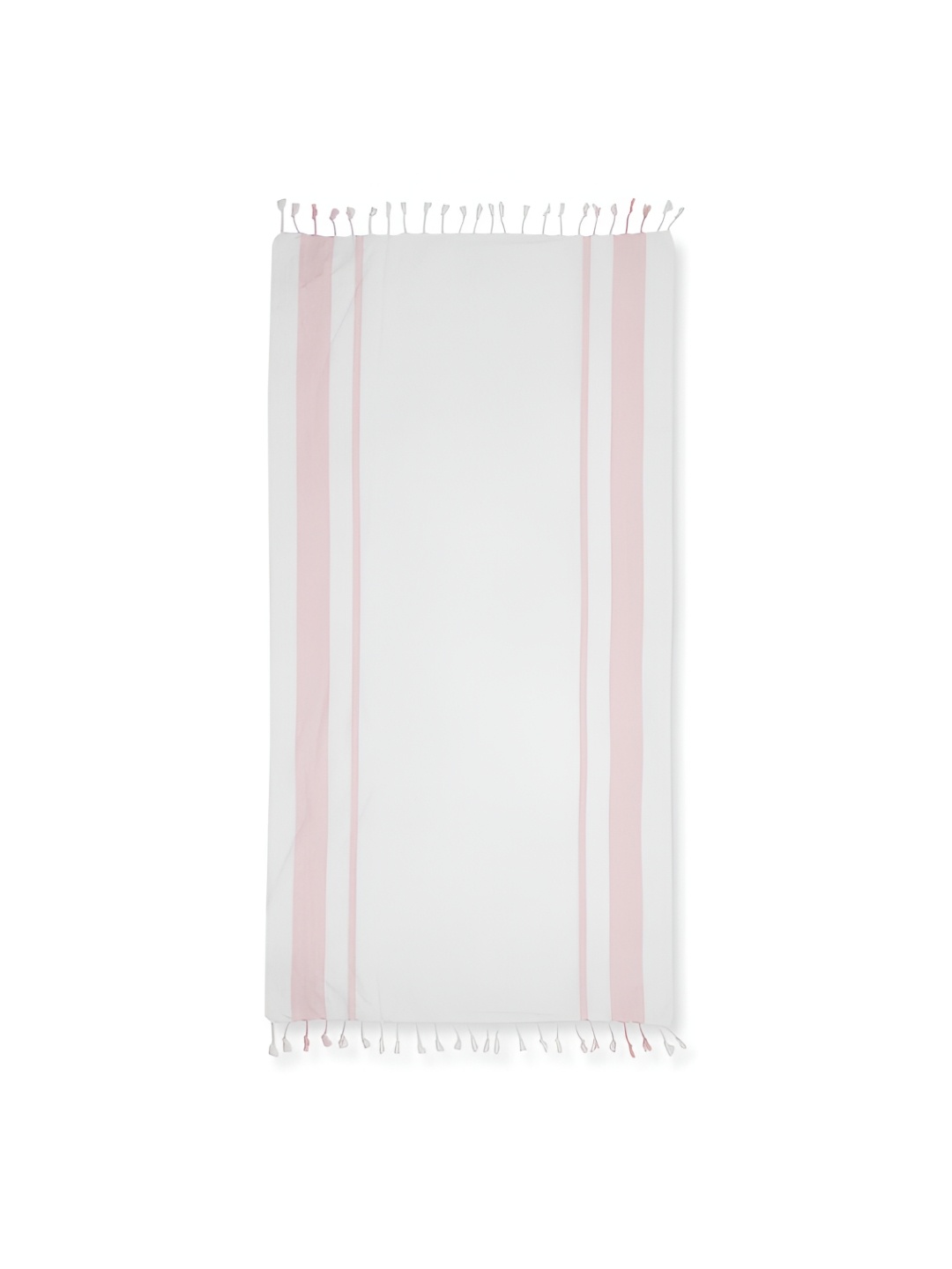 

Fabindia White & Pink Striped Cotton 125 GSM Bath Towel