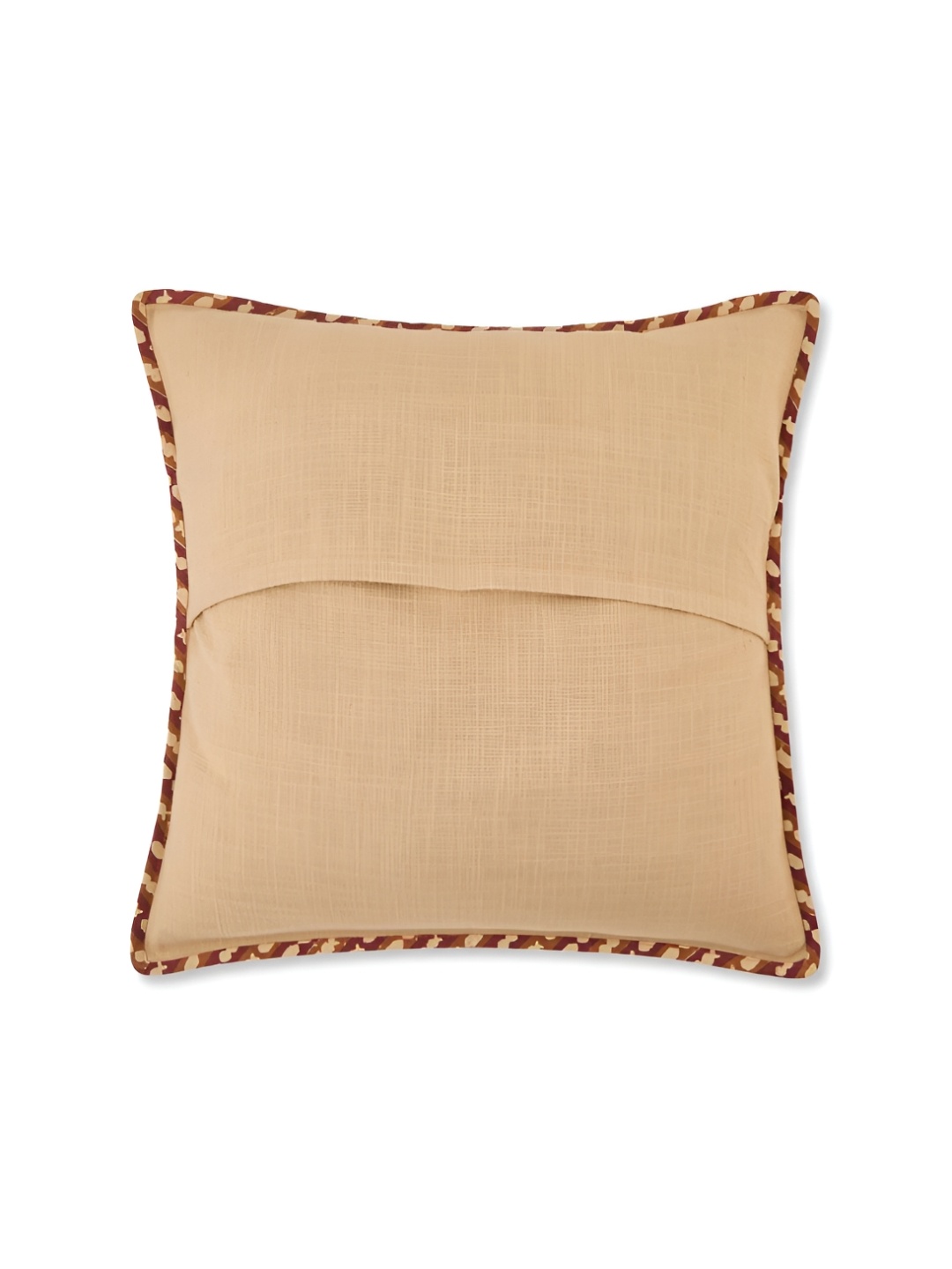 

Fabindia Rust Abstract Cotton Square Cushion Cover