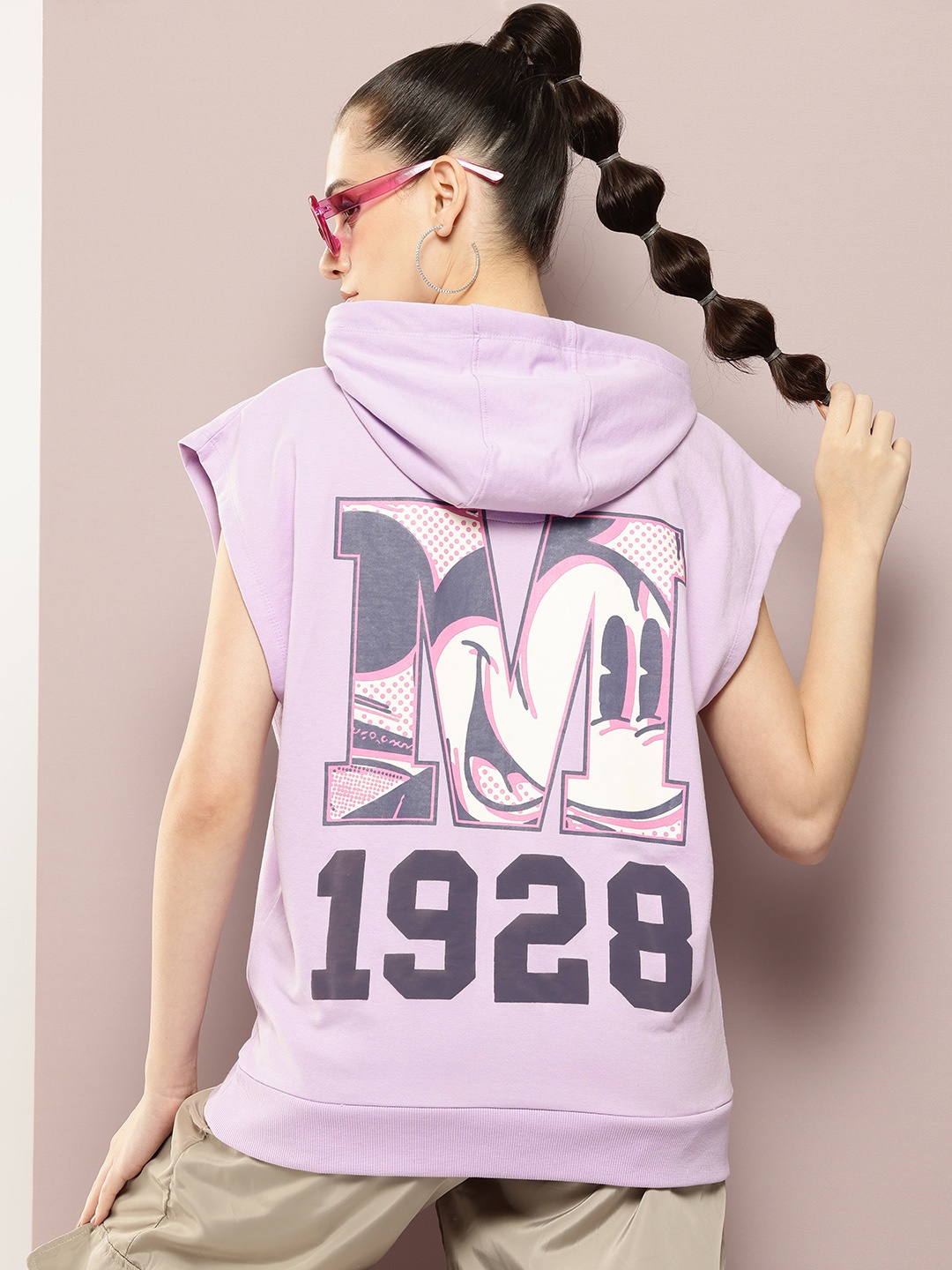 

Kook N Keech Disney Printed Hooded Sweatshirt, Lavender
