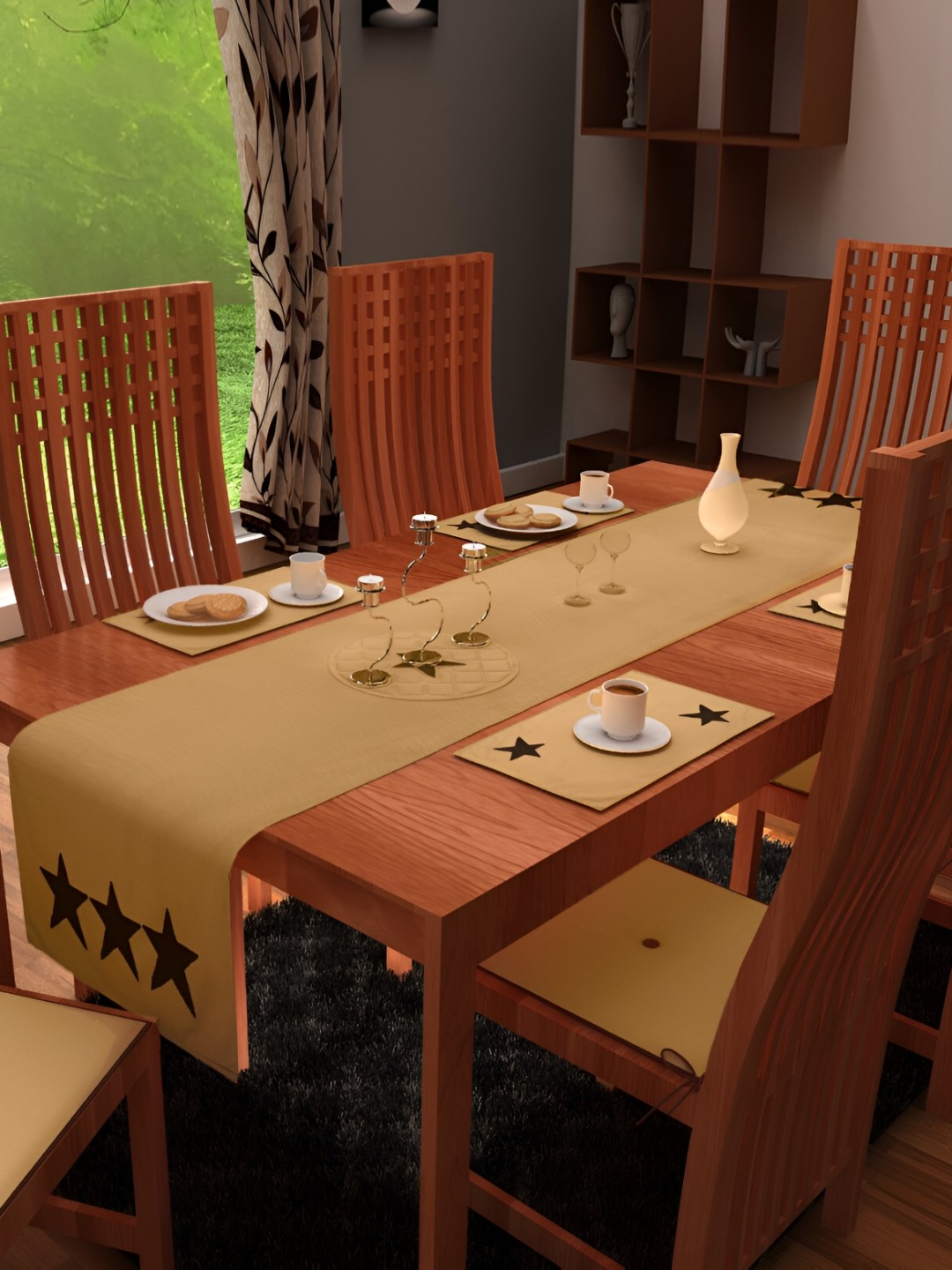 

Home Heart Beige Pure Cotton Table Runner