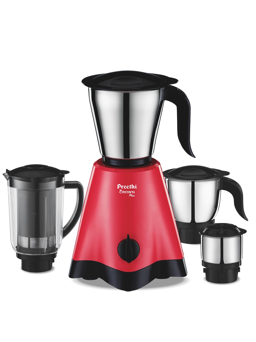 

Preethi Red 4 Pieces Mixer Grinder