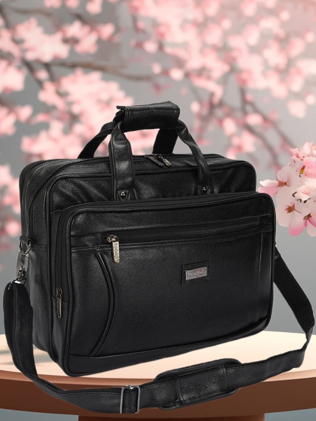 

HARD CRAFT Men Laptop Bag, Black