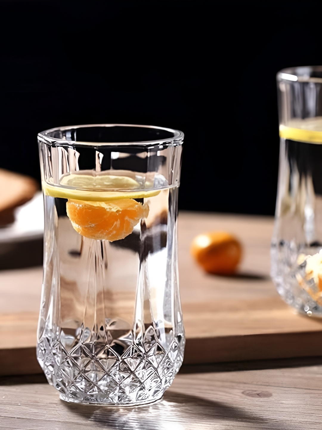 

THEDECORKART Transparent Set Of 6Pcs Highball Tumbler Glass - 300ml Each
