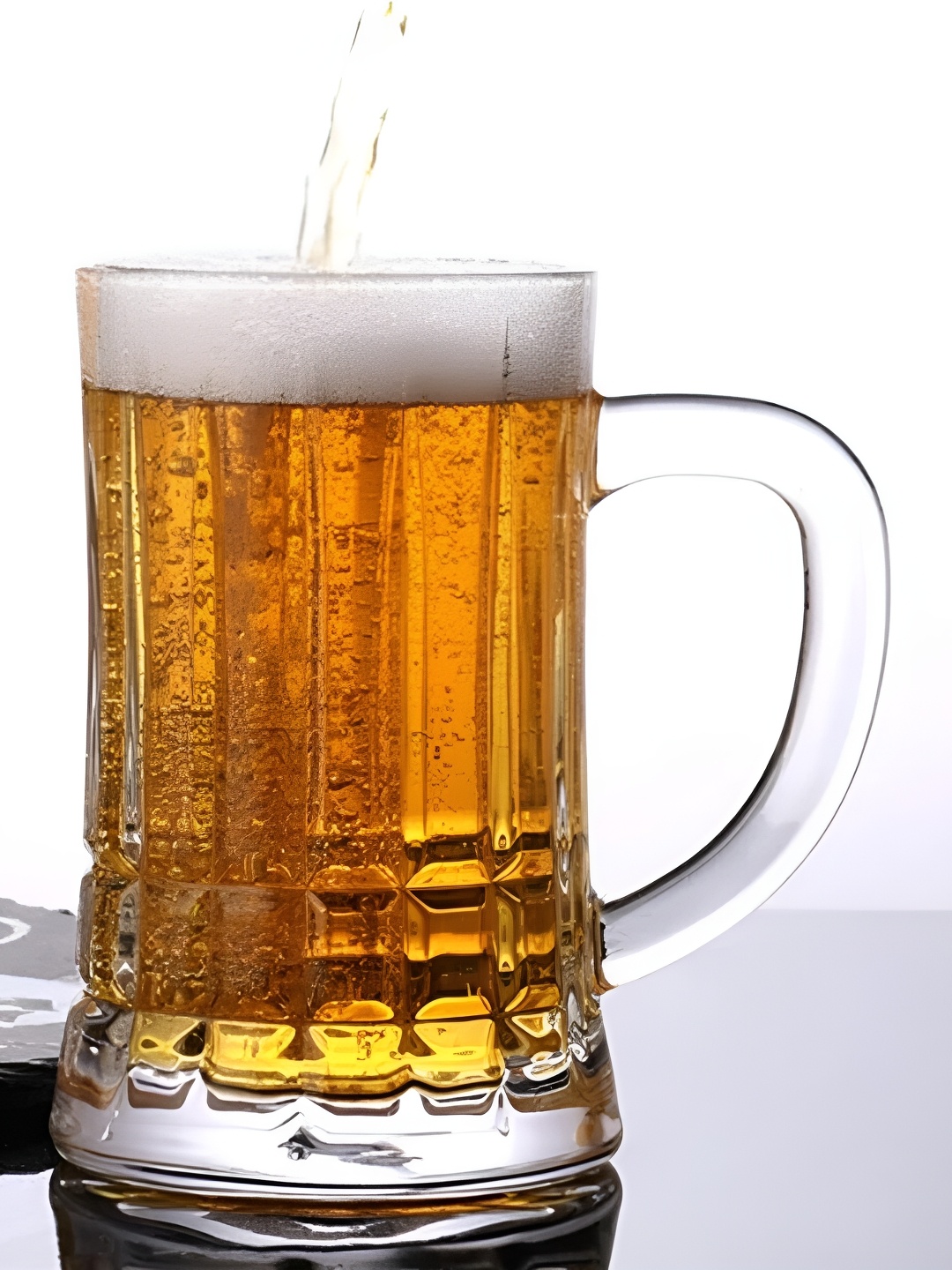 

THEDECORKART Transparent 2 Pieces Dishwasher Safe Beer Glasses 300ml Each