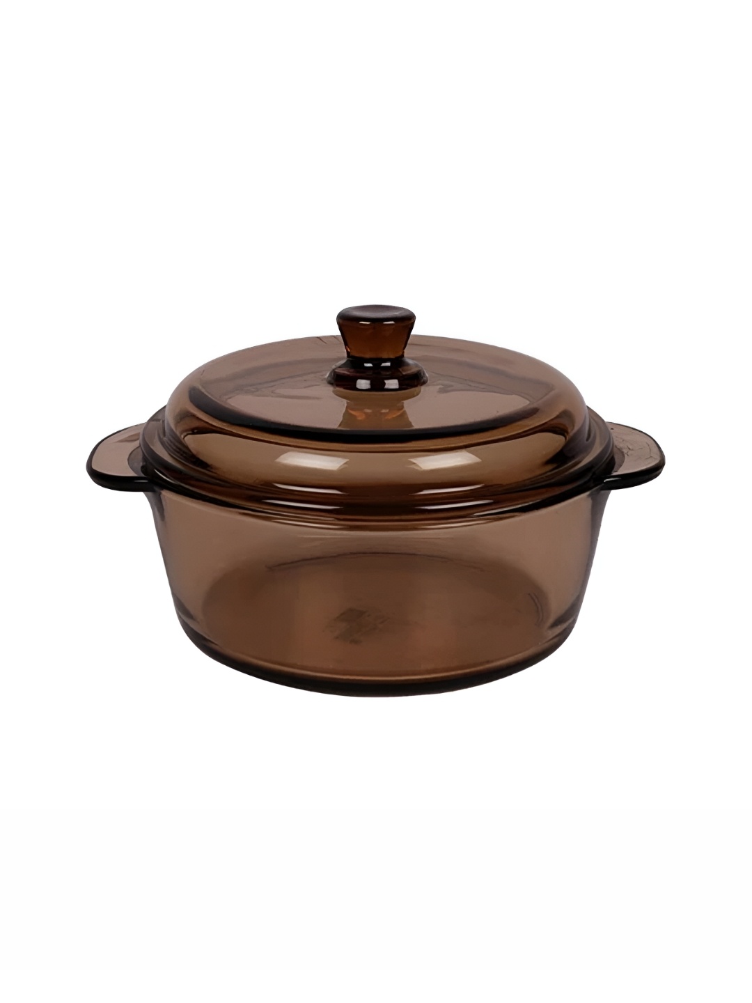 

THEDECORKART Brown Glass Serving Casserole