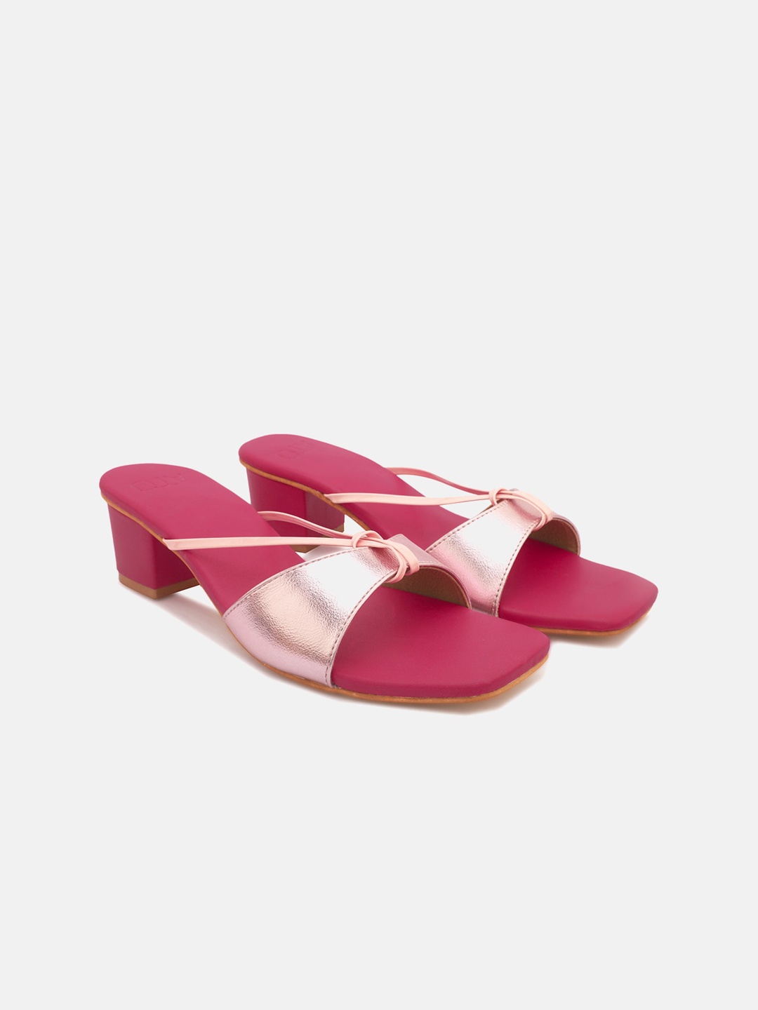 

ALL TABS OPEN Open Toe Pink Party Block Heel