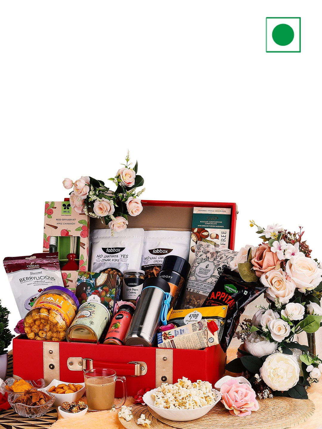 

The Gift Tree Ultimate Indulgenge Leatherite Trunk Gift Hamper, Red