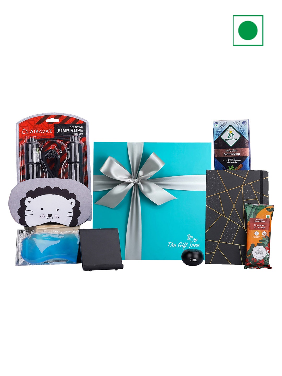 

The Gift Tree Pack Of 7 Health & Wellness Gift Hamper, Red
