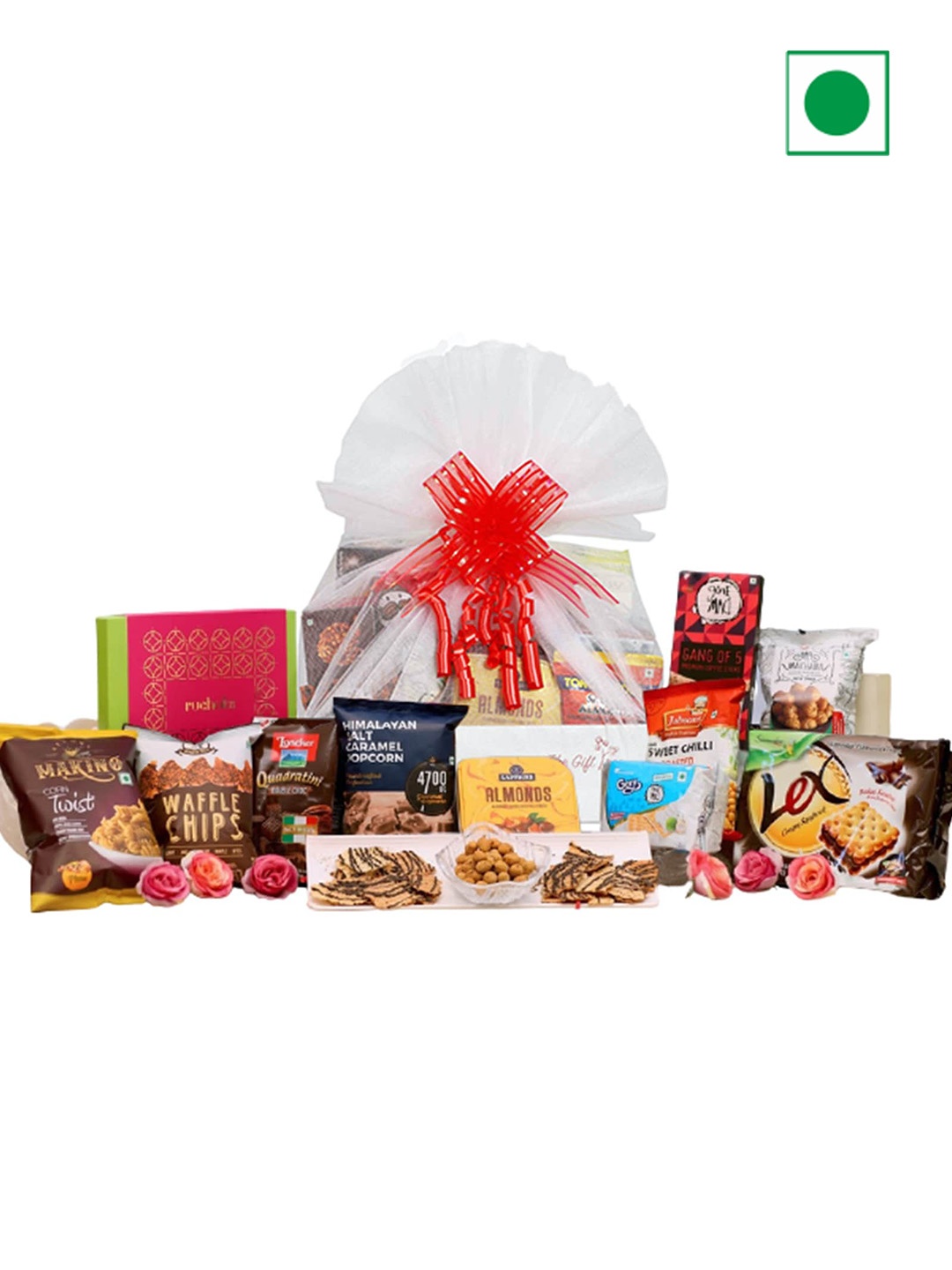 

The Gift Tree 13Pcs Gourmet Delight Gift Hamper, Red