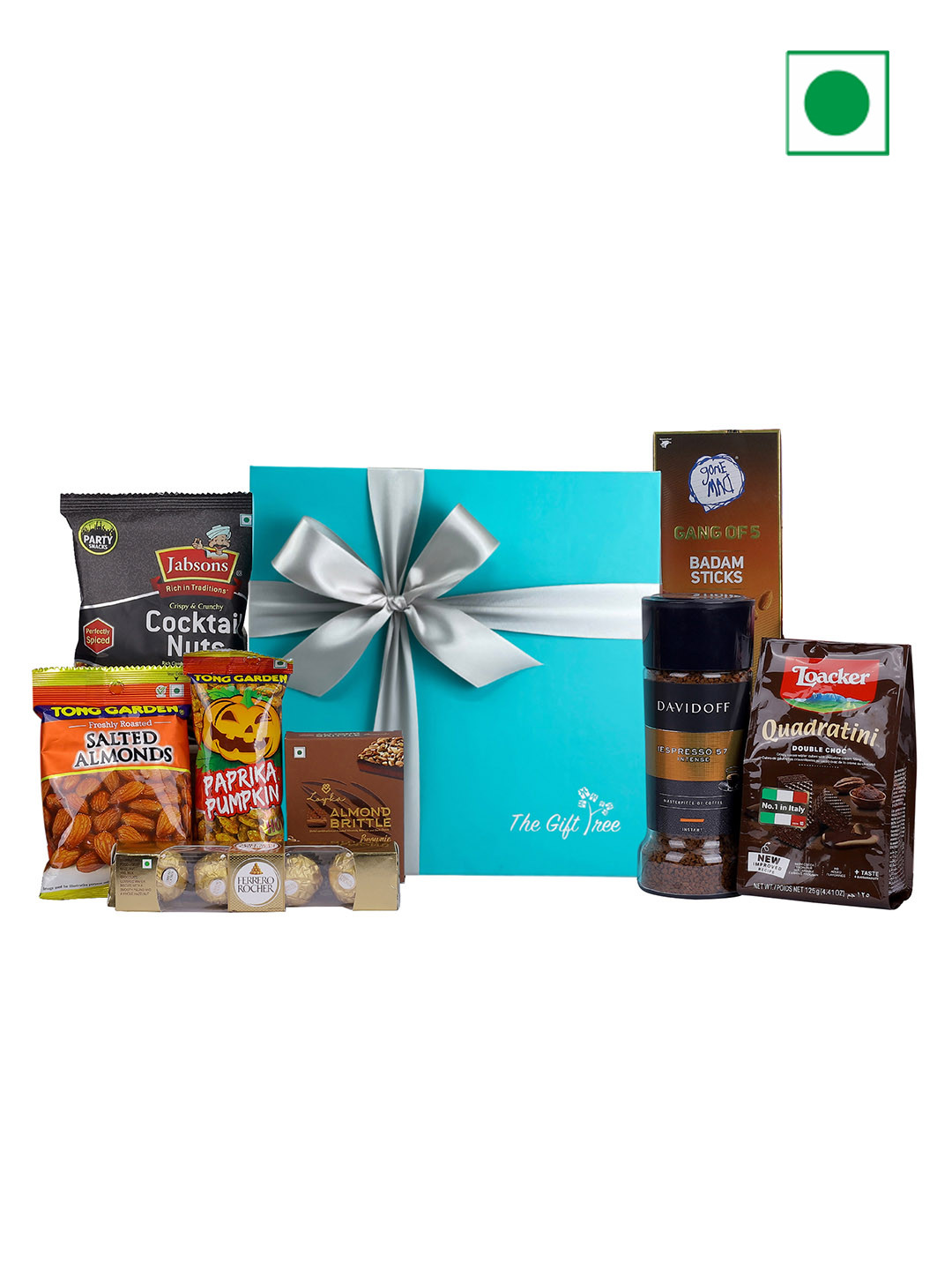 

The Gift Tree Coffee Wafer Cookies Finest Nuts Gift Box, Blue