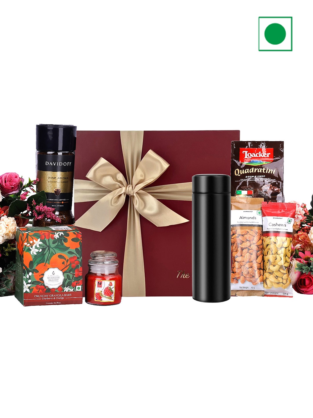 

The Gift Tree Coffee And Dried Fruit Gift Set, Red