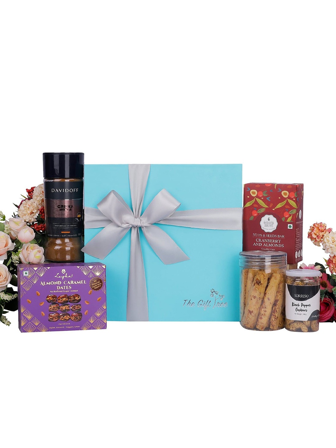 

The Gift Tree 7Pcs Chocolate and Dried Fruits Gift Box, Red