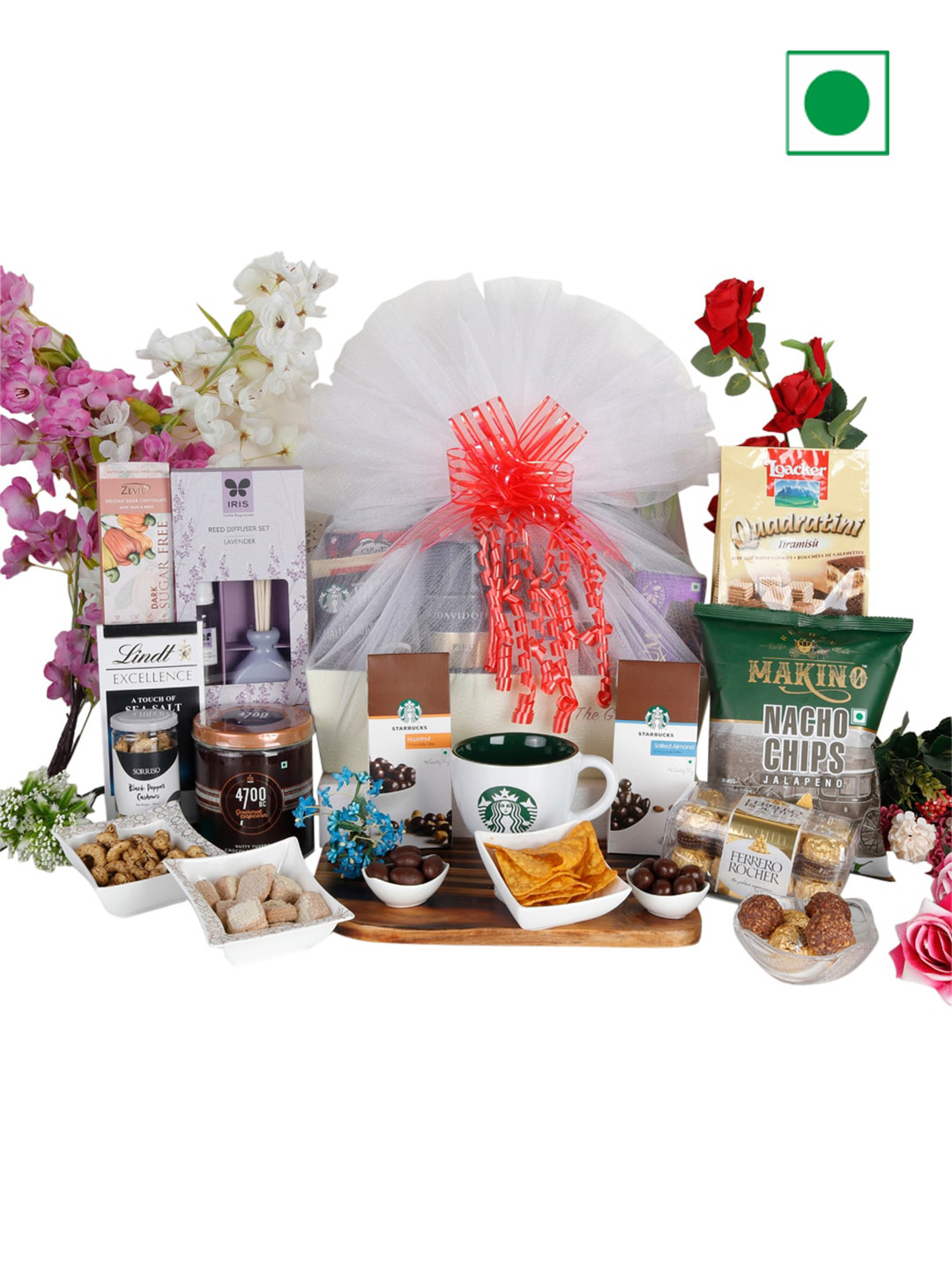 

The Gift Tree 13Pcs Classy Premium Gift Hamper, Red