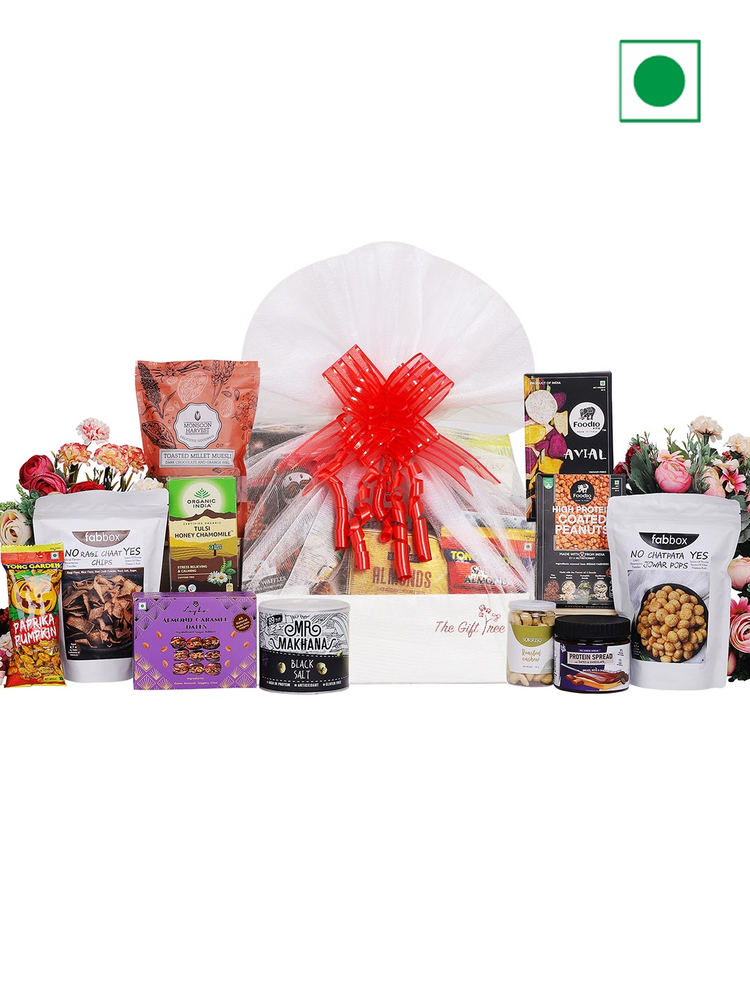 

The Gift Tree Healthy Snacks Gift Hamper, White