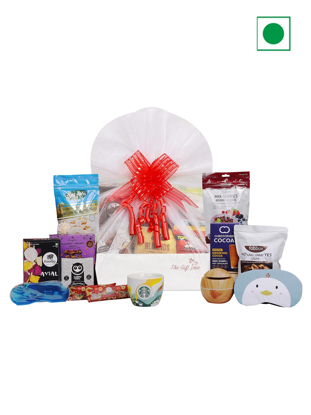 

The Gift Tree Starbucks Mug Coffee & Chocolates Hamper, Red
