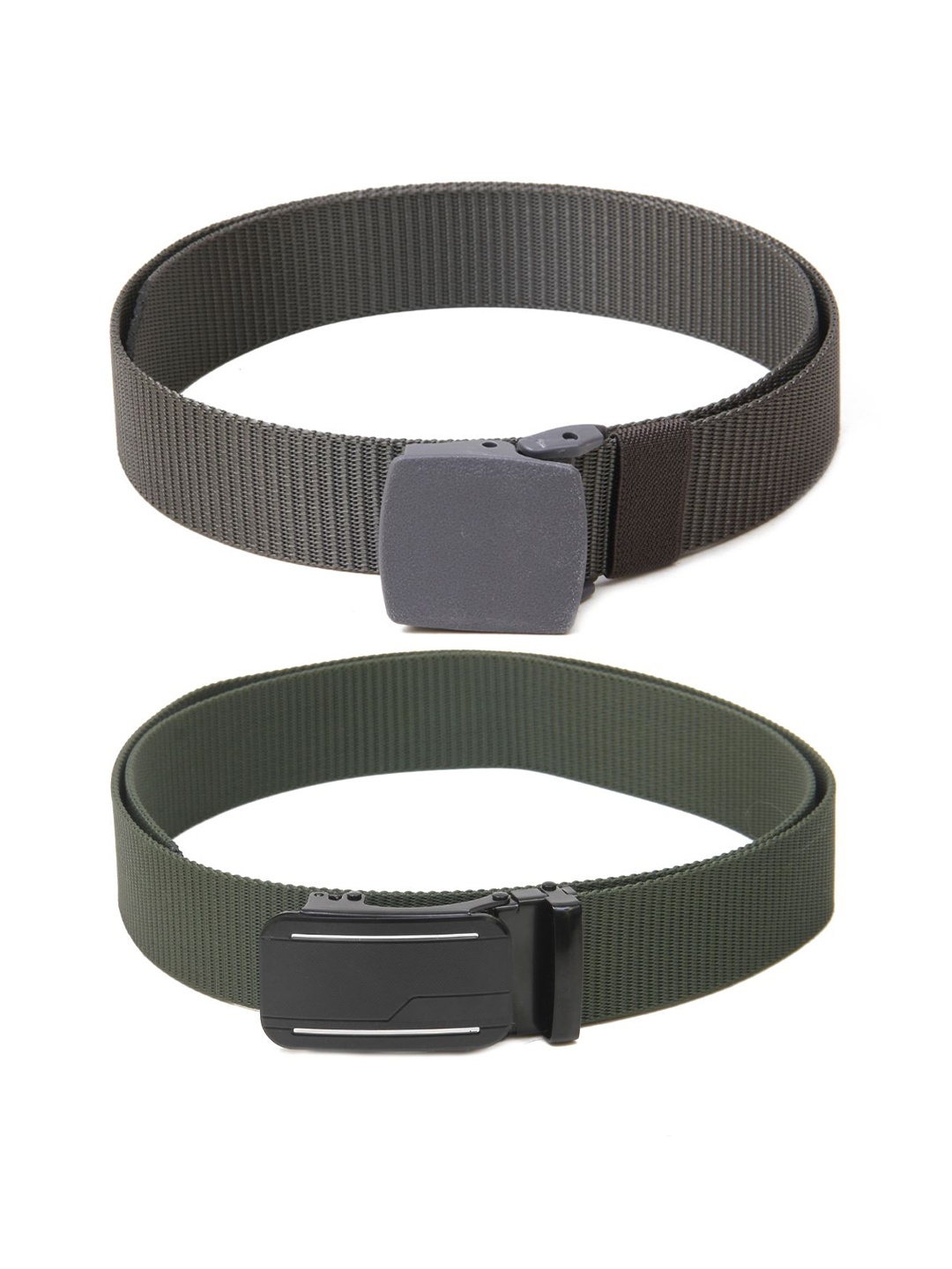 

Calvadoss Boys Set of 2 Textured Belt, Grey