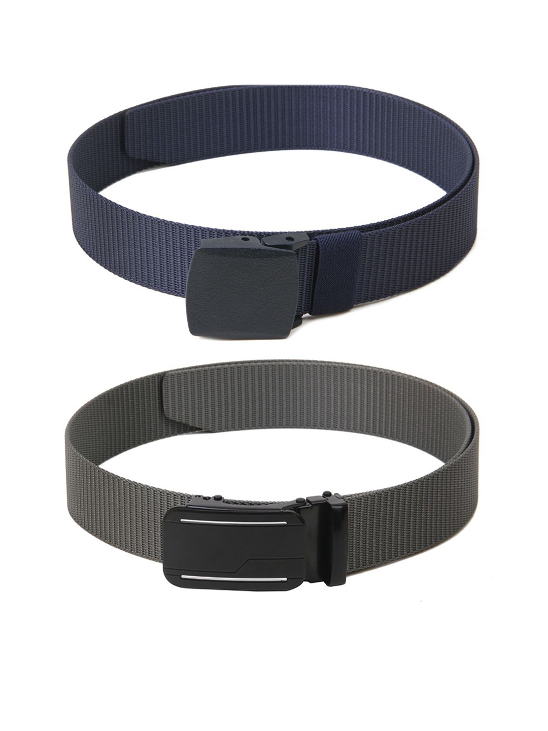 

Calvadoss Boys Set Of 2 Textured Belt, Navy blue