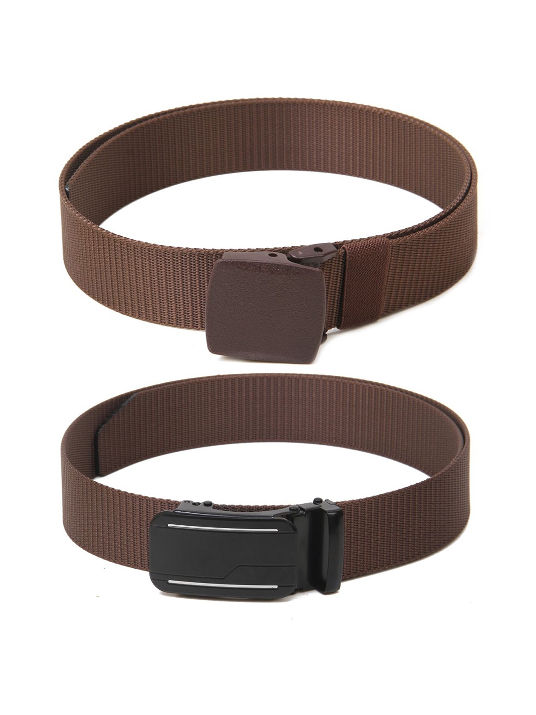 

Calvadoss Boys Set of 2 Textured Belt, Brown