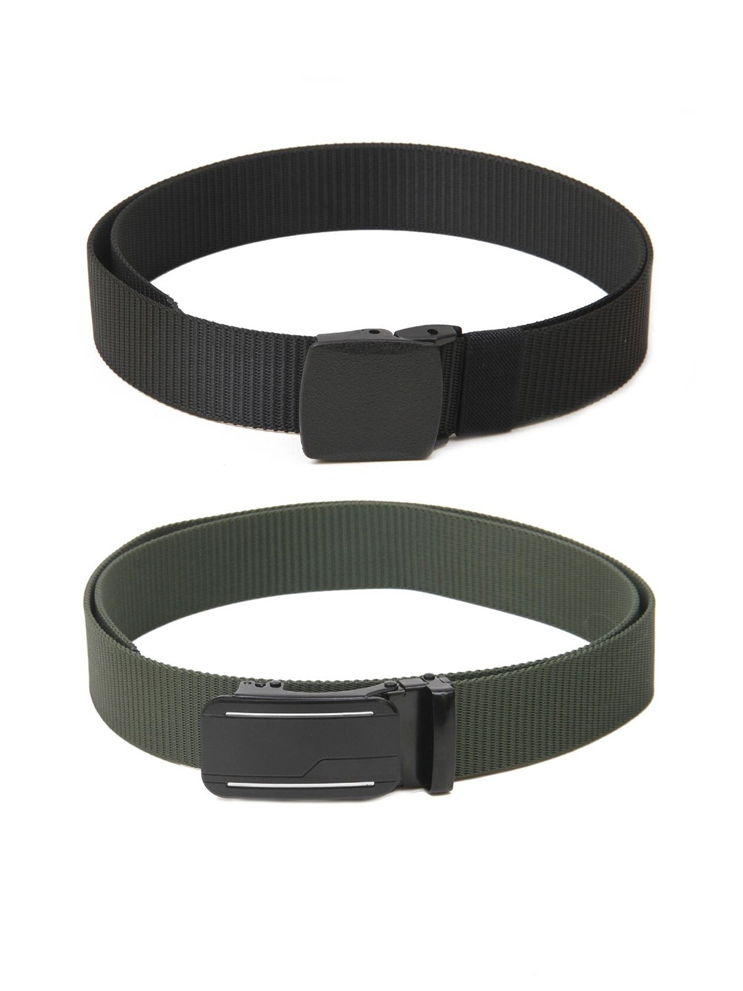 

Calvadoss Boys Set Of 2 Textured Belt, Black
