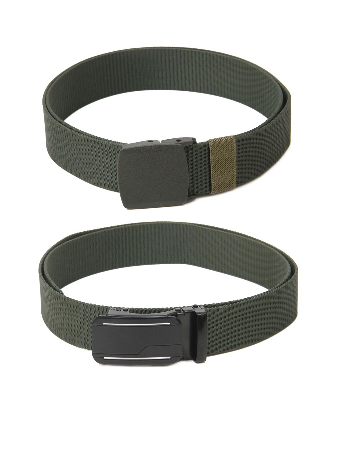 

Calvadoss Boys Set Of 2 Textured Belt, Green