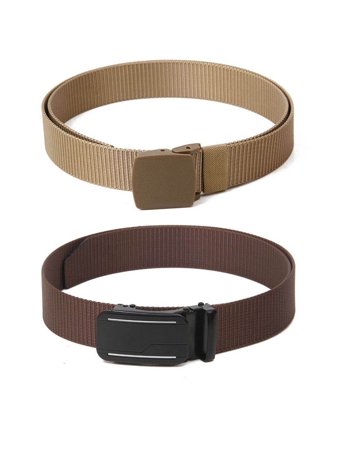 

Calvadoss Boys Set Of 2 Textured Belt, Beige