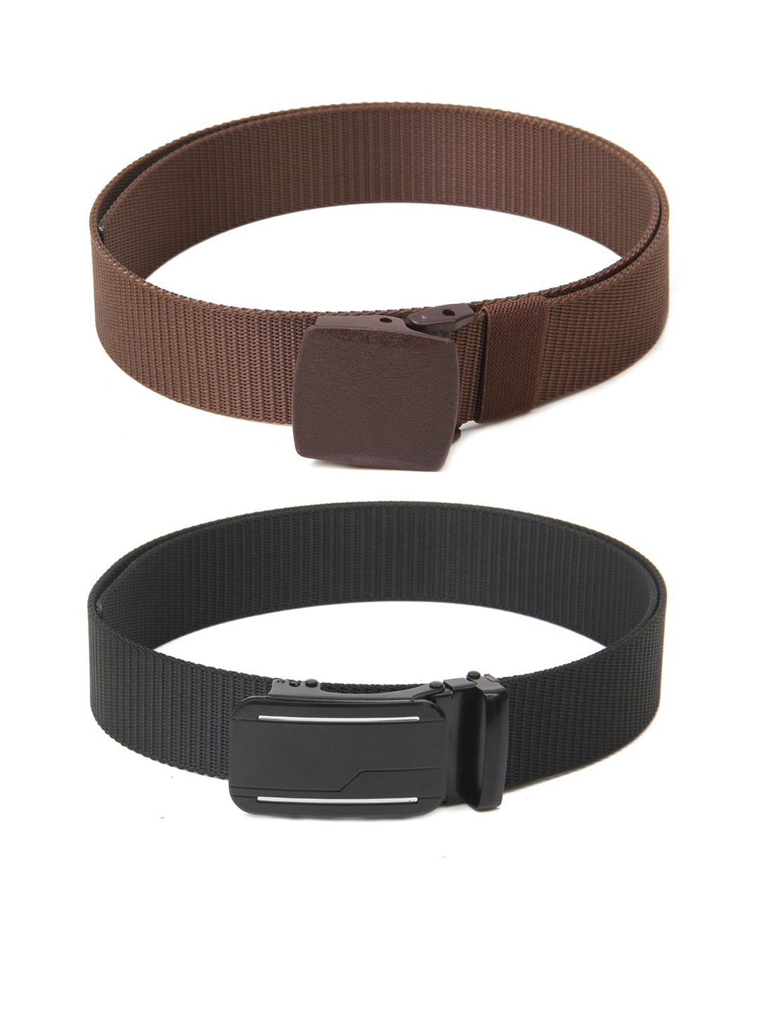 

Calvadoss Boys Set Of 2 Textured Belt, Brown