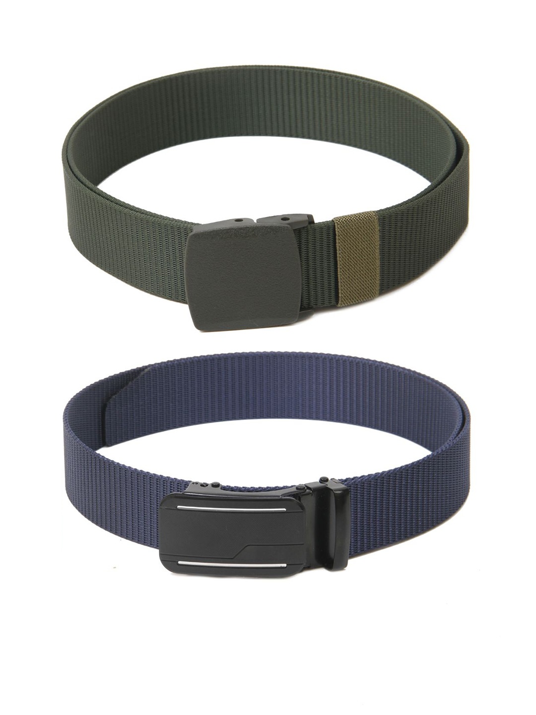 

Calvadoss Boys Set Of 2 Textured Belt, Green