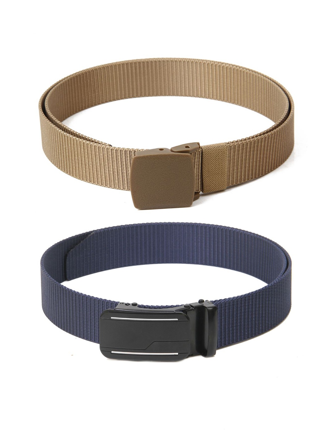 

Calvadoss Boys Set Of 2 Textured Belt, Beige