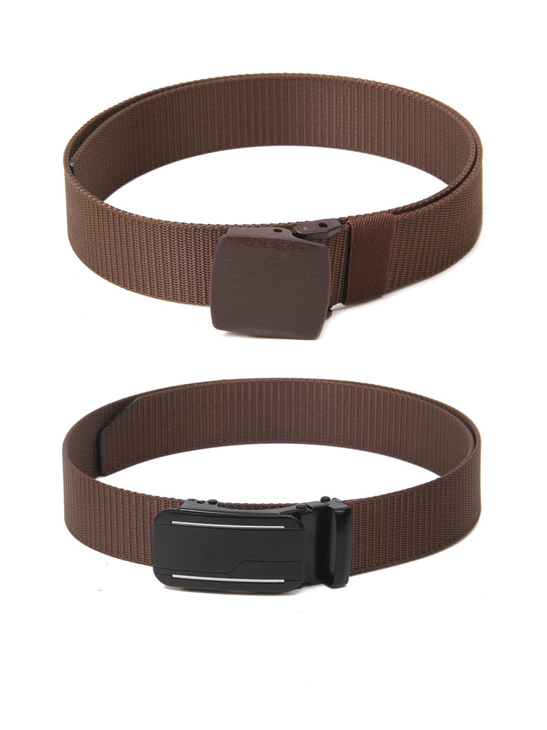 

Calvadoss Women Textured Polyester Canvas Belt, Brown