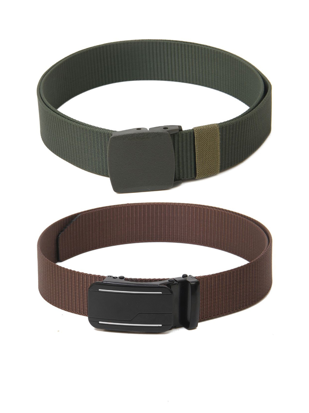 

Calvadoss Women Textured Polyester Canvas Set Of 2 Belts, Grey