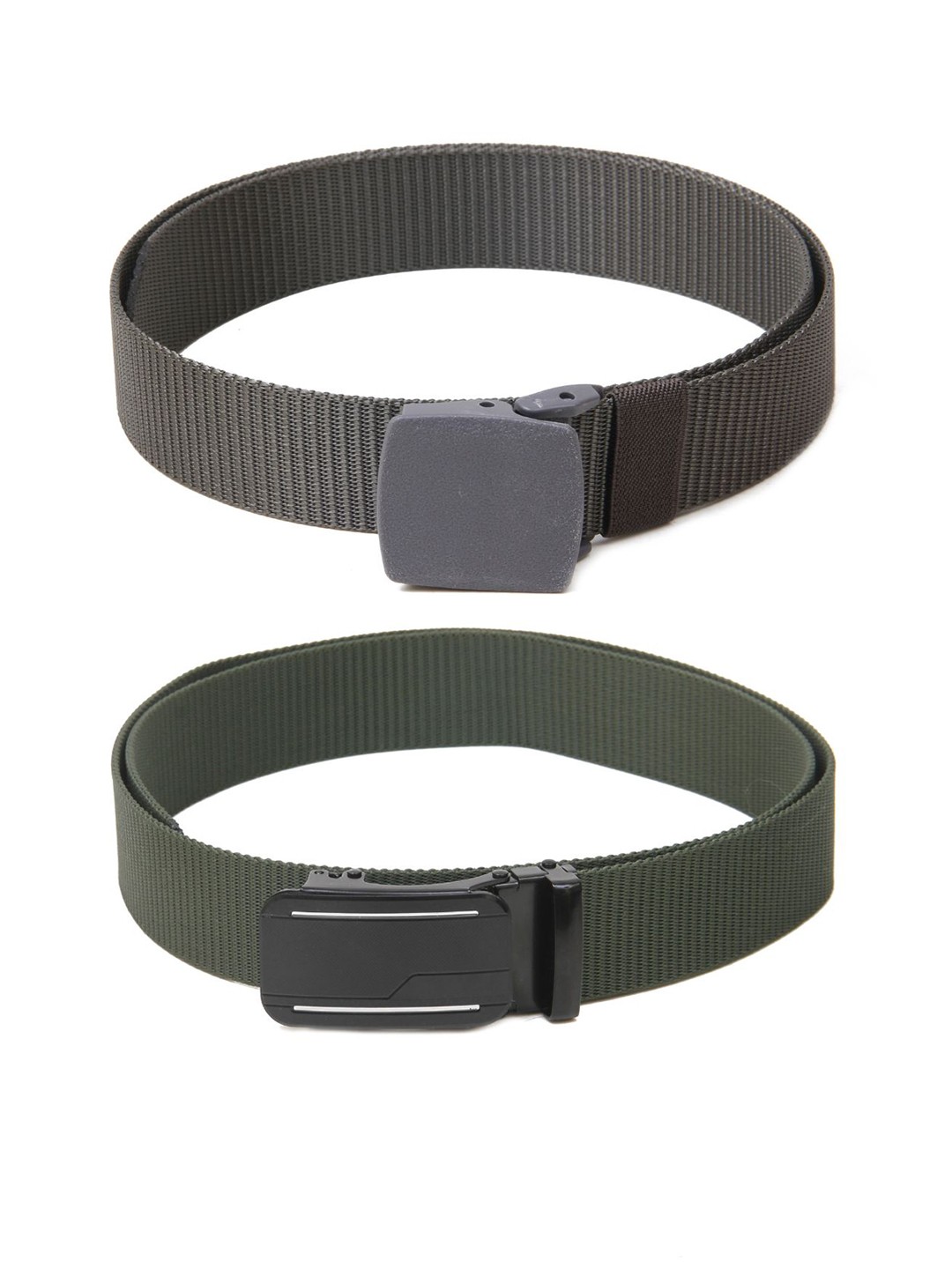 

Calvadoss Women Textured 2 Belt, Grey