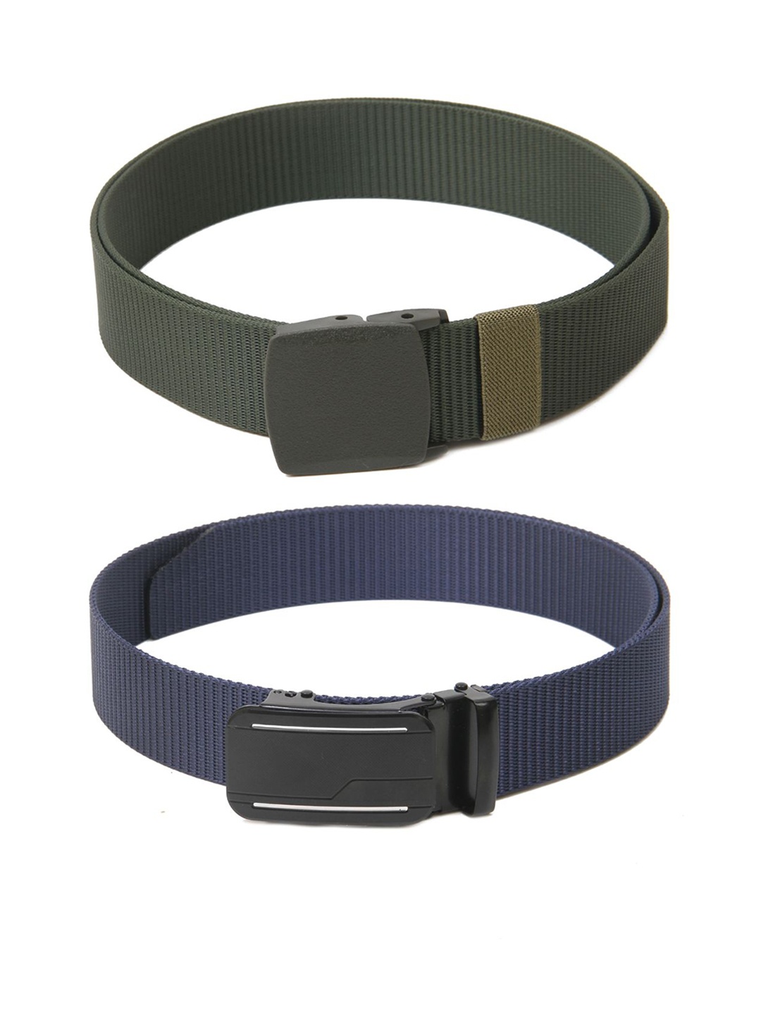 

Calvadoss Set of 2 Men Polyester Canvas Belt, Green