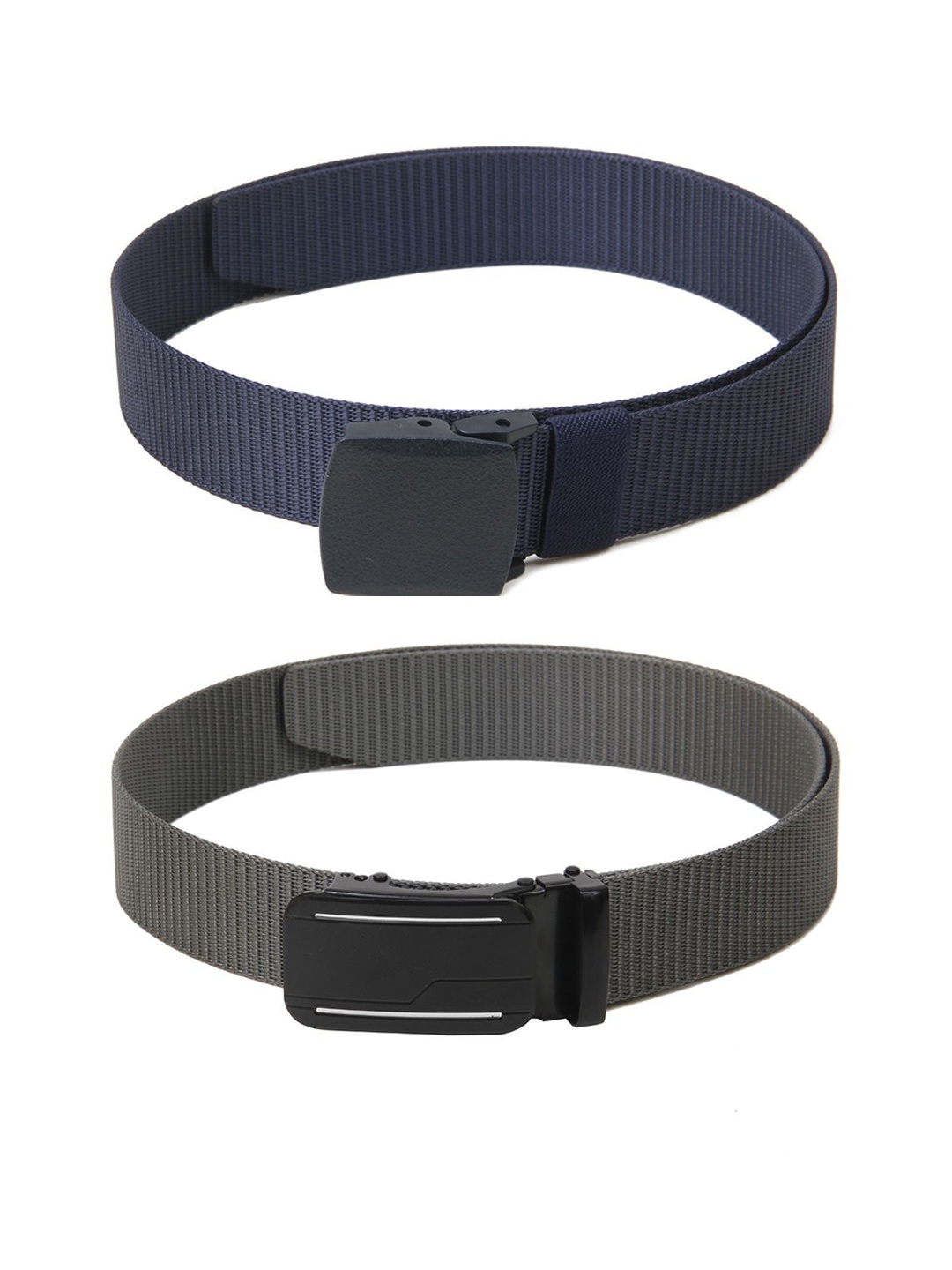 

Calvadoss Set of 2 Men Polyester Canvas Belt, Navy blue