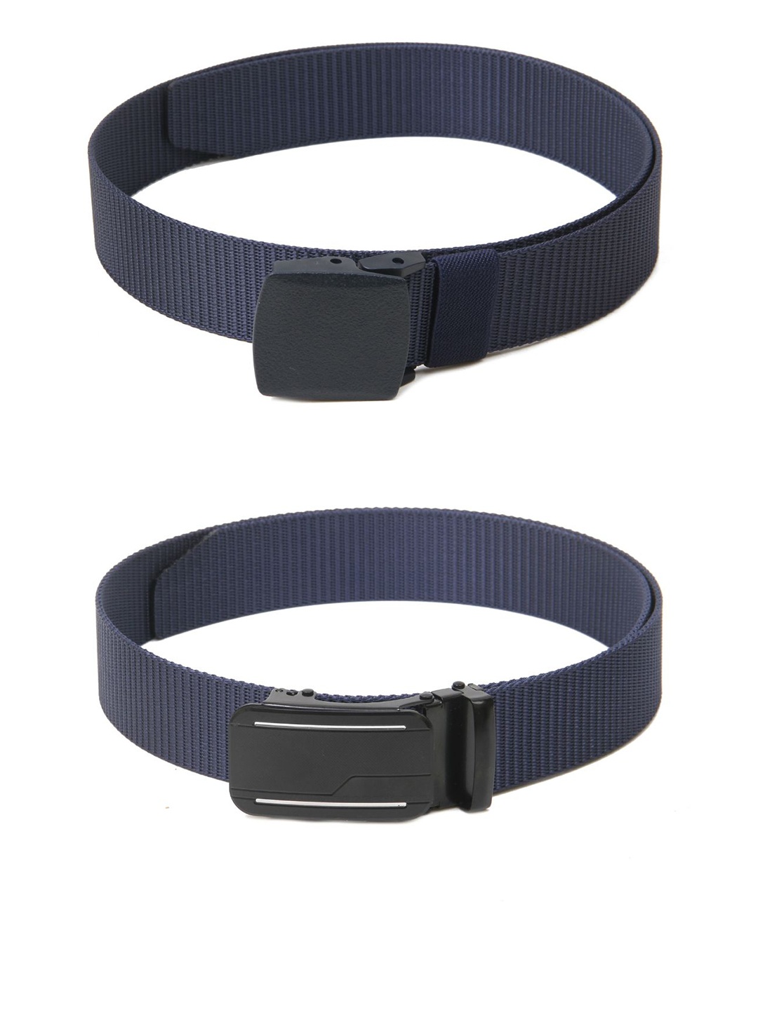 

Calvadoss Set of 2 Men Polyester Canvas Belt, Navy blue