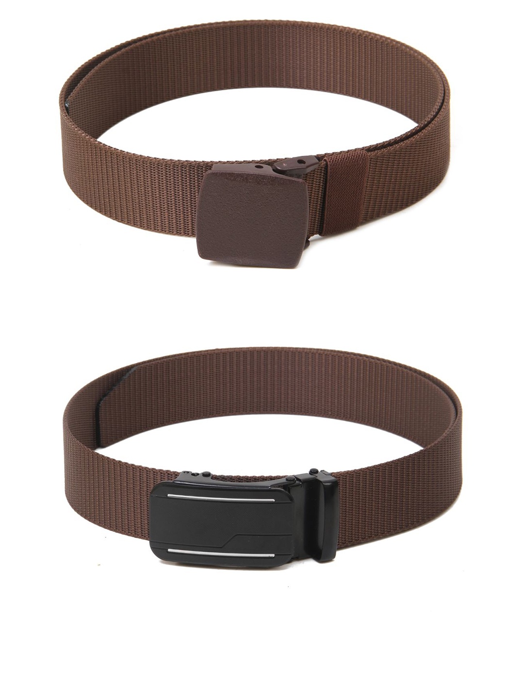 

Calvadoss Set of 2 Girls Polyester Canvas Belt, Brown