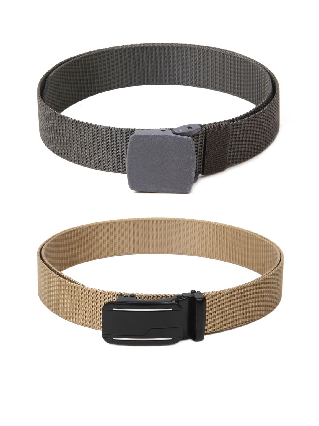 

Calvadoss Set of 2 Girls Polyester Canvas Belt, Grey