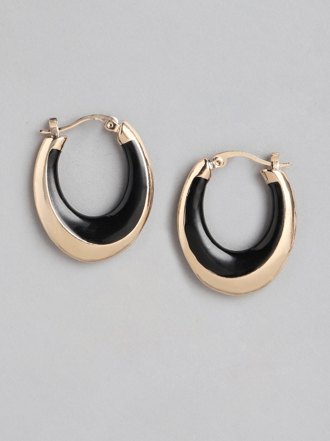 

Forever New Enamel Earrings, Black