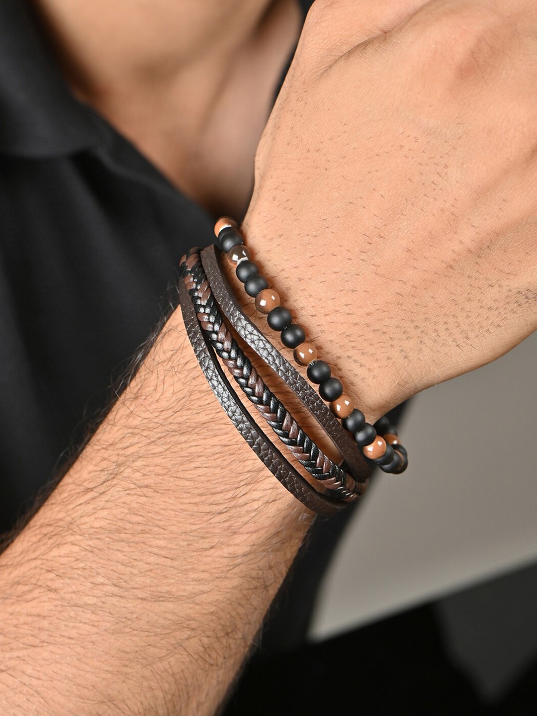 

The Bro Code Men Multistrand Bracelet, Silver