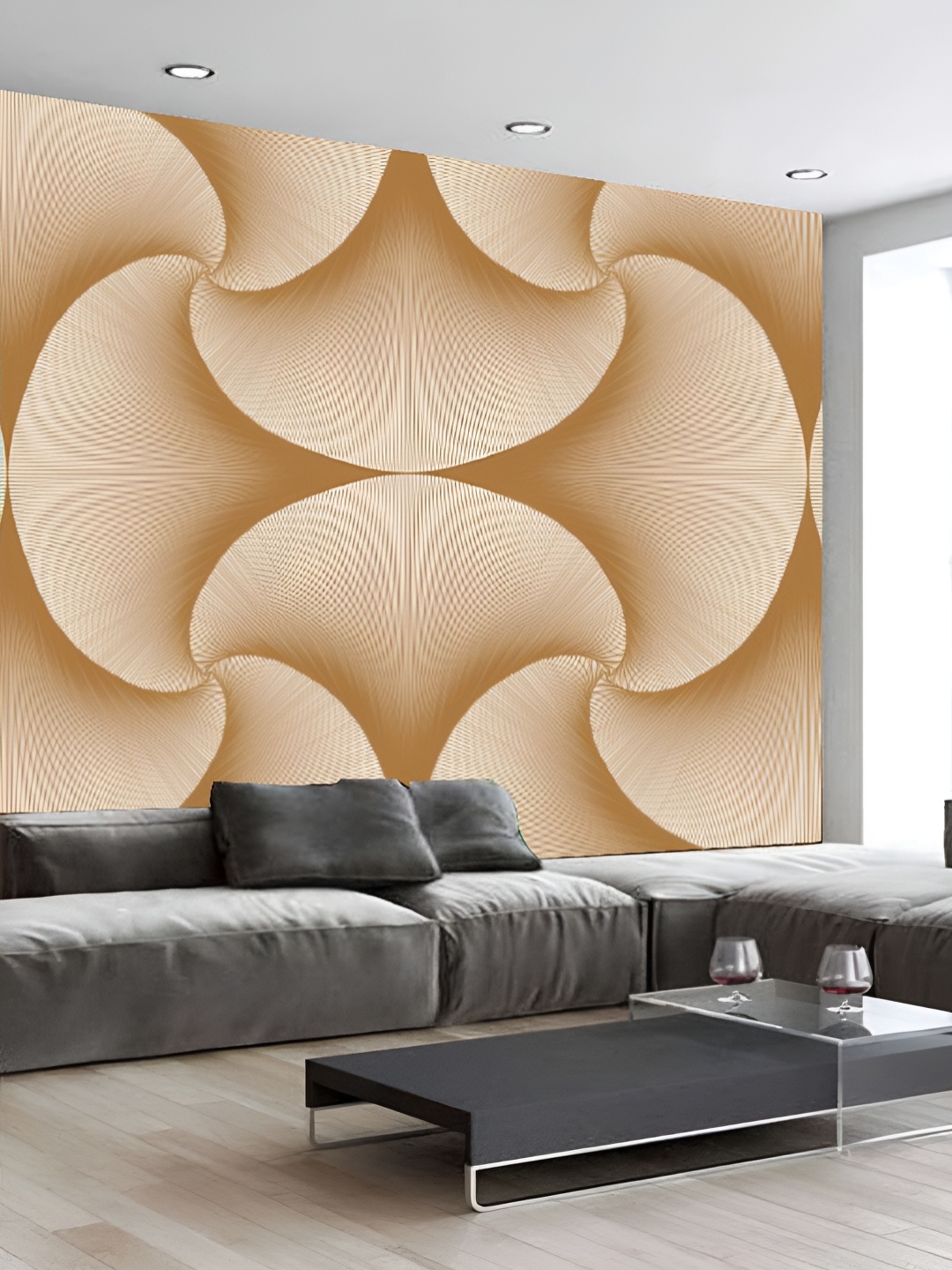 

KSHIRSA Cream 3D Printed Self Adhesive Wall Sticker