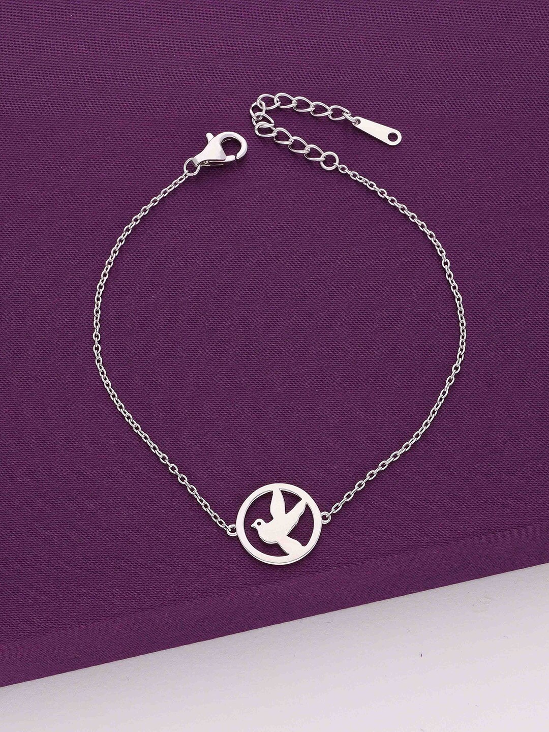 

KAI JEWEL Sterling Silver Cubic Zirconia Rhodium Plated Link Bracelet