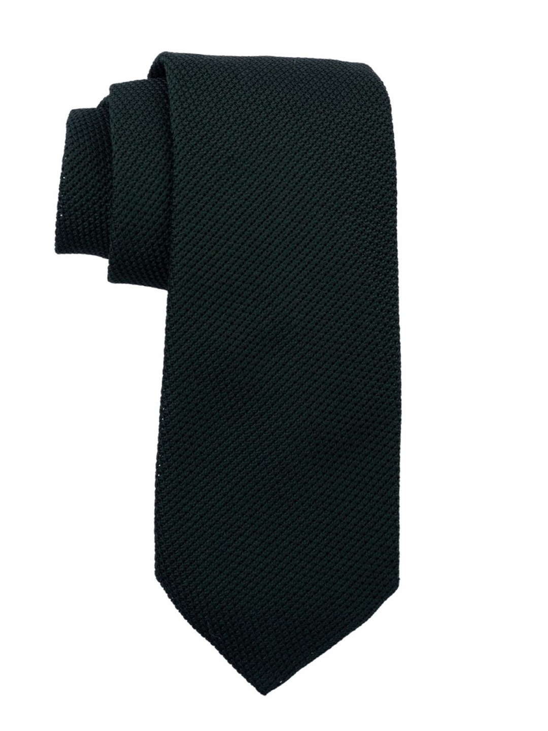 

The Tie Hub Men Woven Design Silk Broad Tie, Green