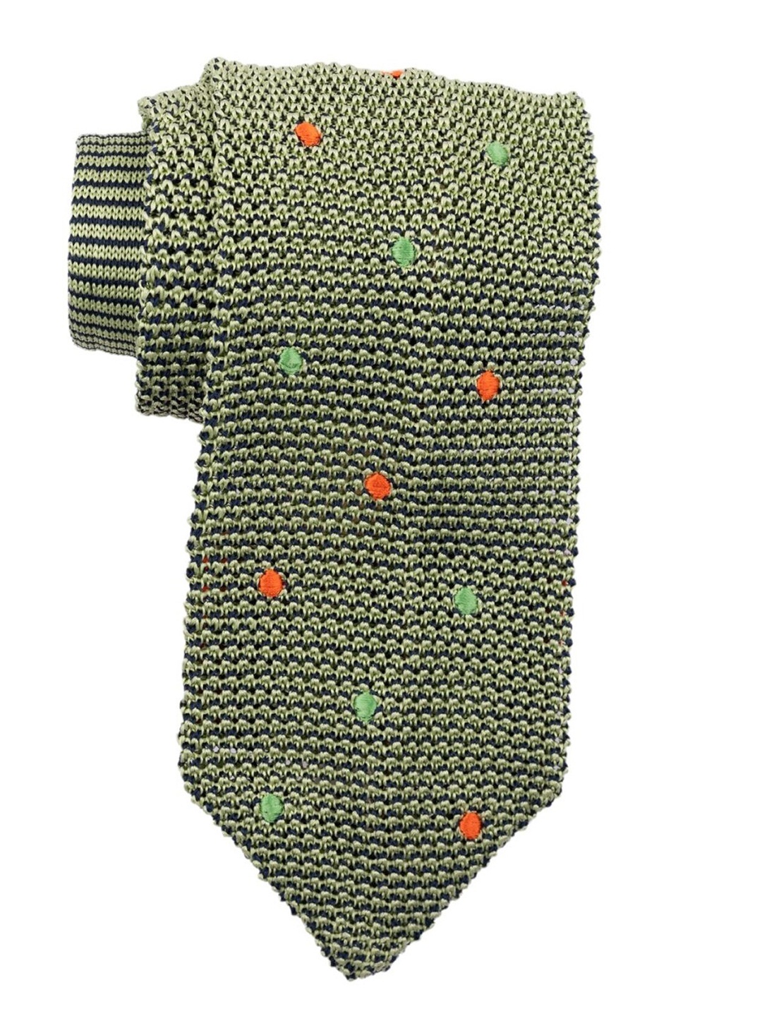 

The Tie Hub Men Woven Design Broad Tie, Green