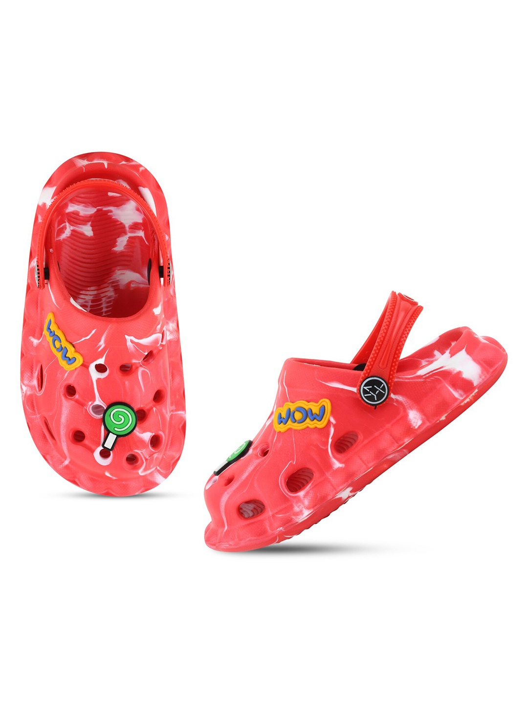 

Smartots Kids Self Design Clogs, Red