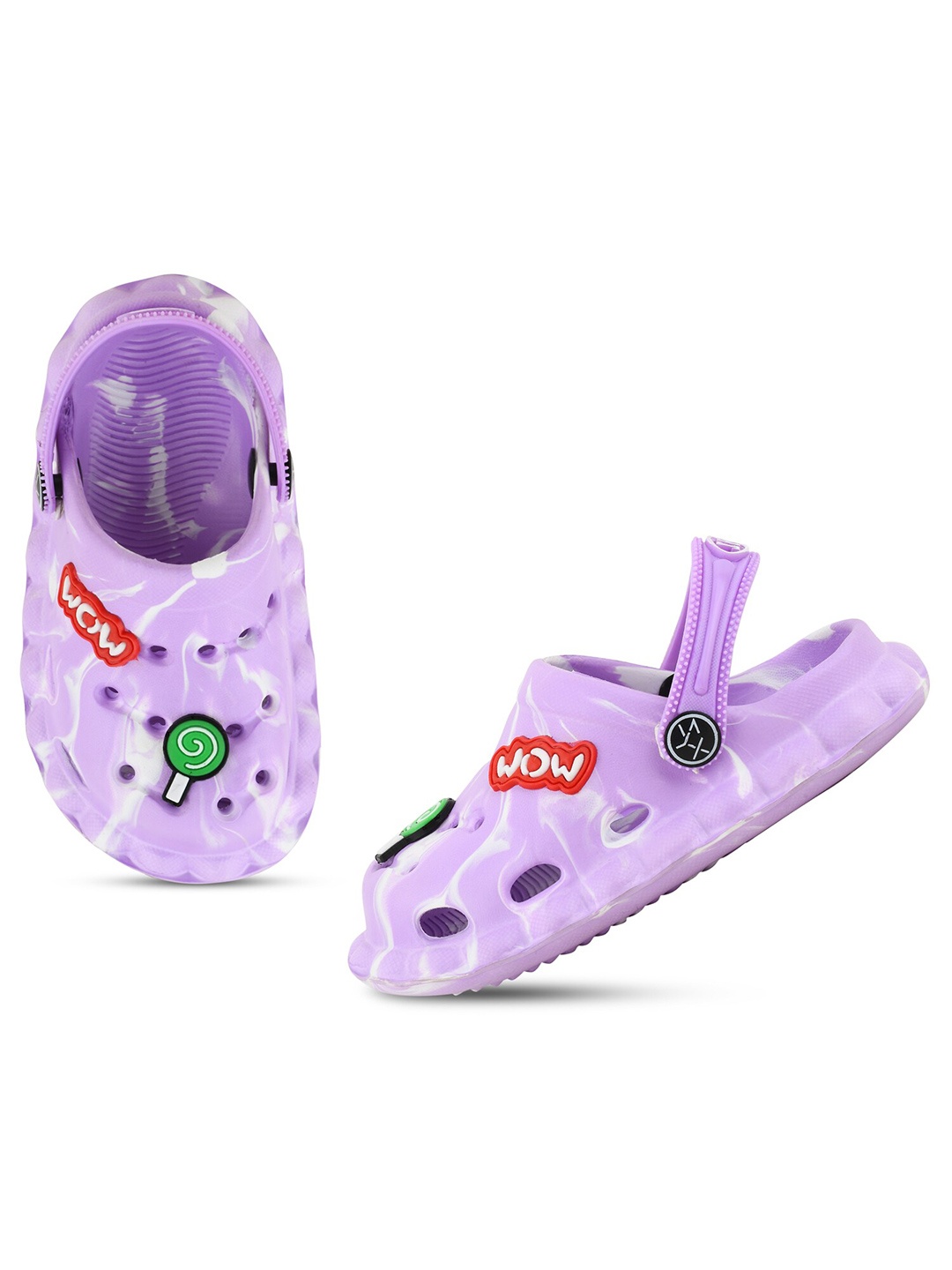 Smartots Kids Self Design Clogs, Purple