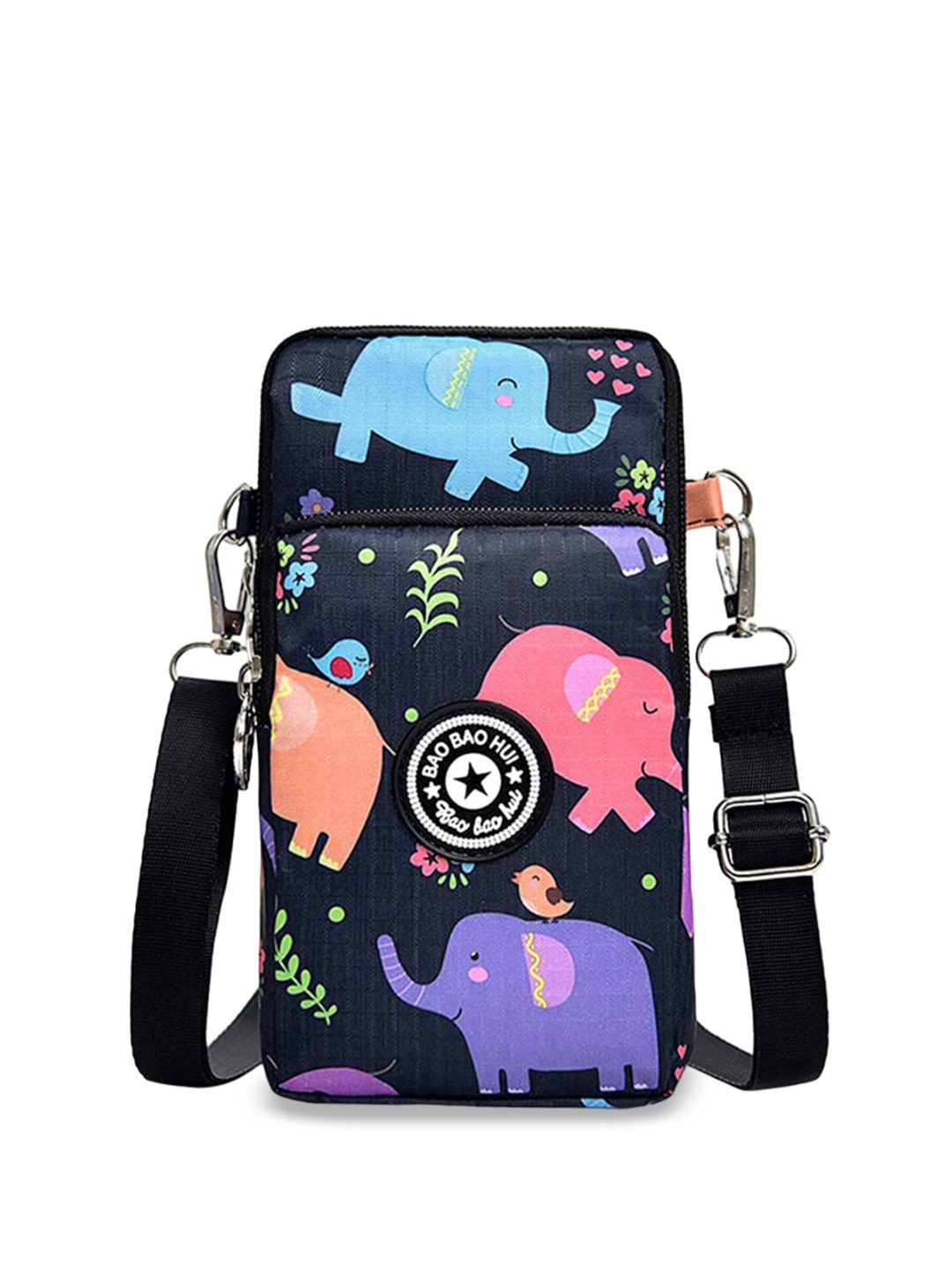 

Palay Unisex Printed Structured Sling Bag, Blue