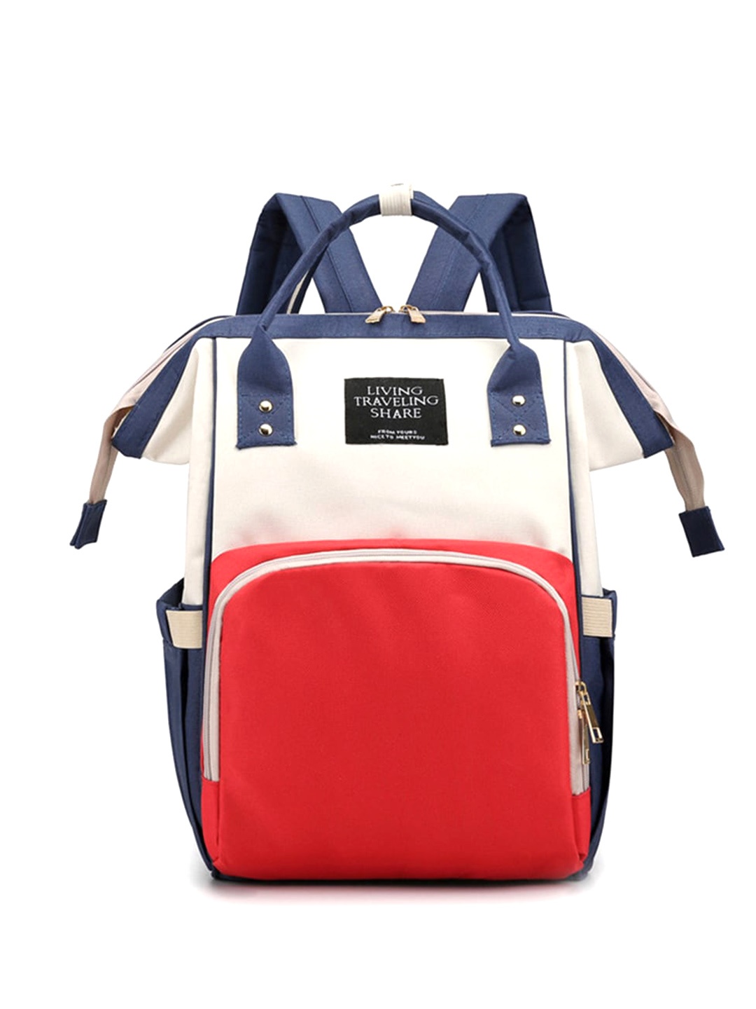 Palay Colourblocked Oversized Structured Handheld Bag, White