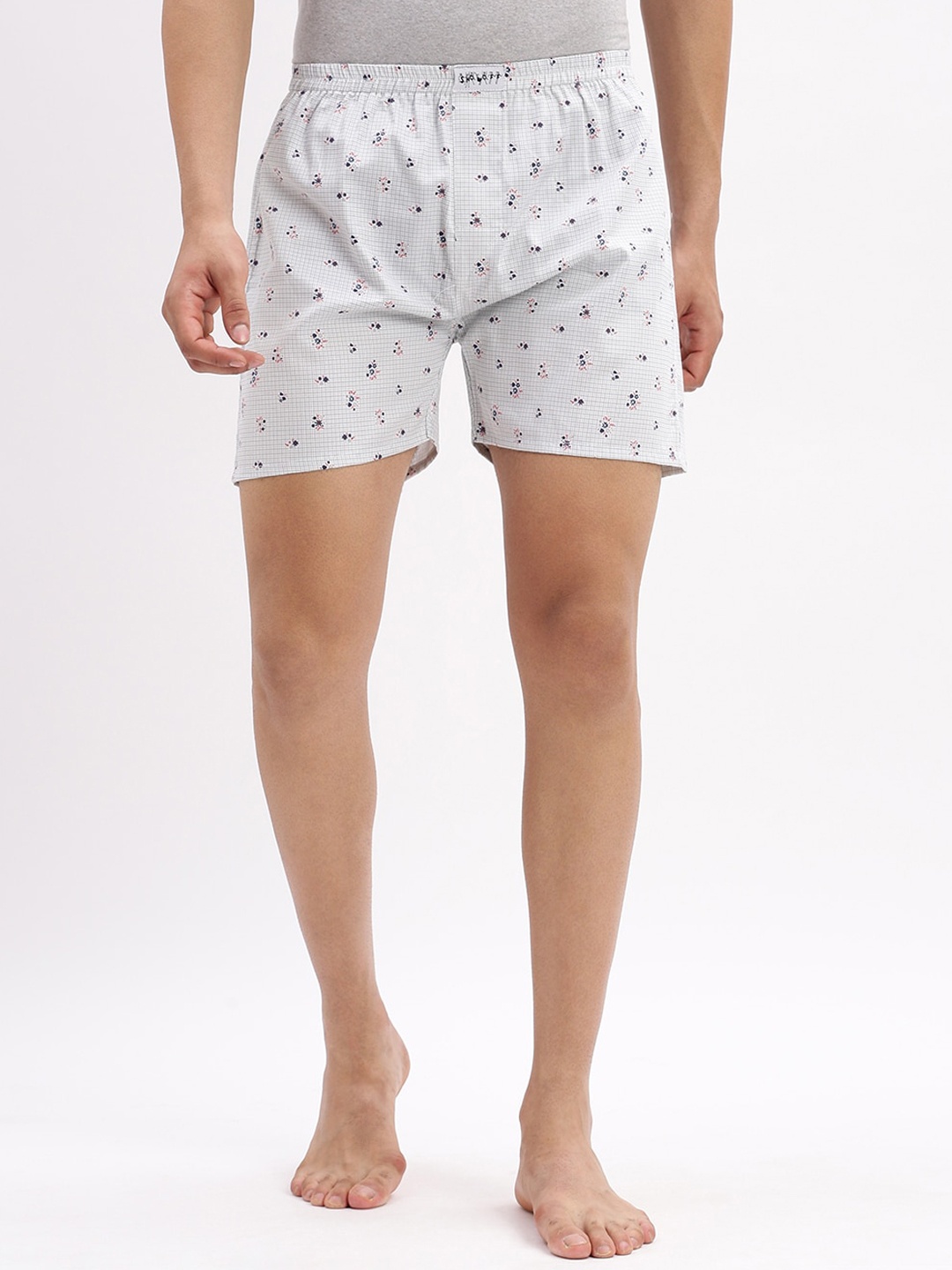 

SHOWOFF Printed Mid Rise Boxers AM-149-12_White